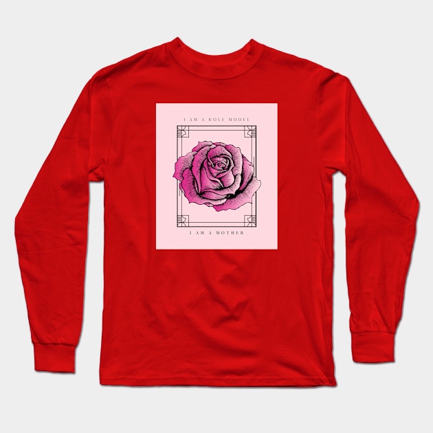 Mother Role Model Design Long Sleeve T-Shirt by Preston James Designs